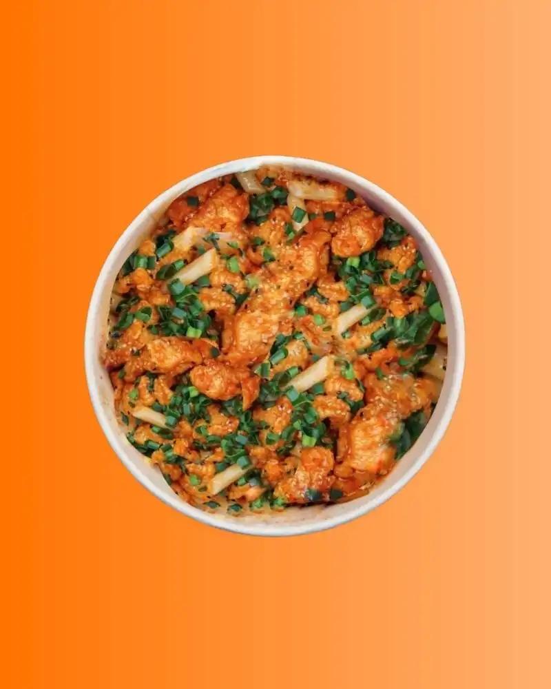 Rice Cakes Popcorn Chicken - ostry sos gochujang